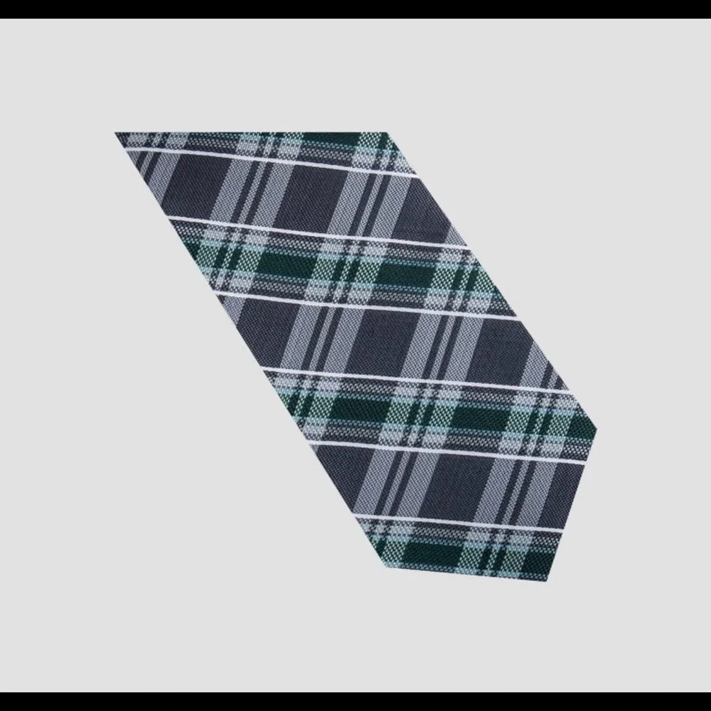 Goodfellow & Co. Mens’ Plaid Tie | Navy Blue and Forest Green